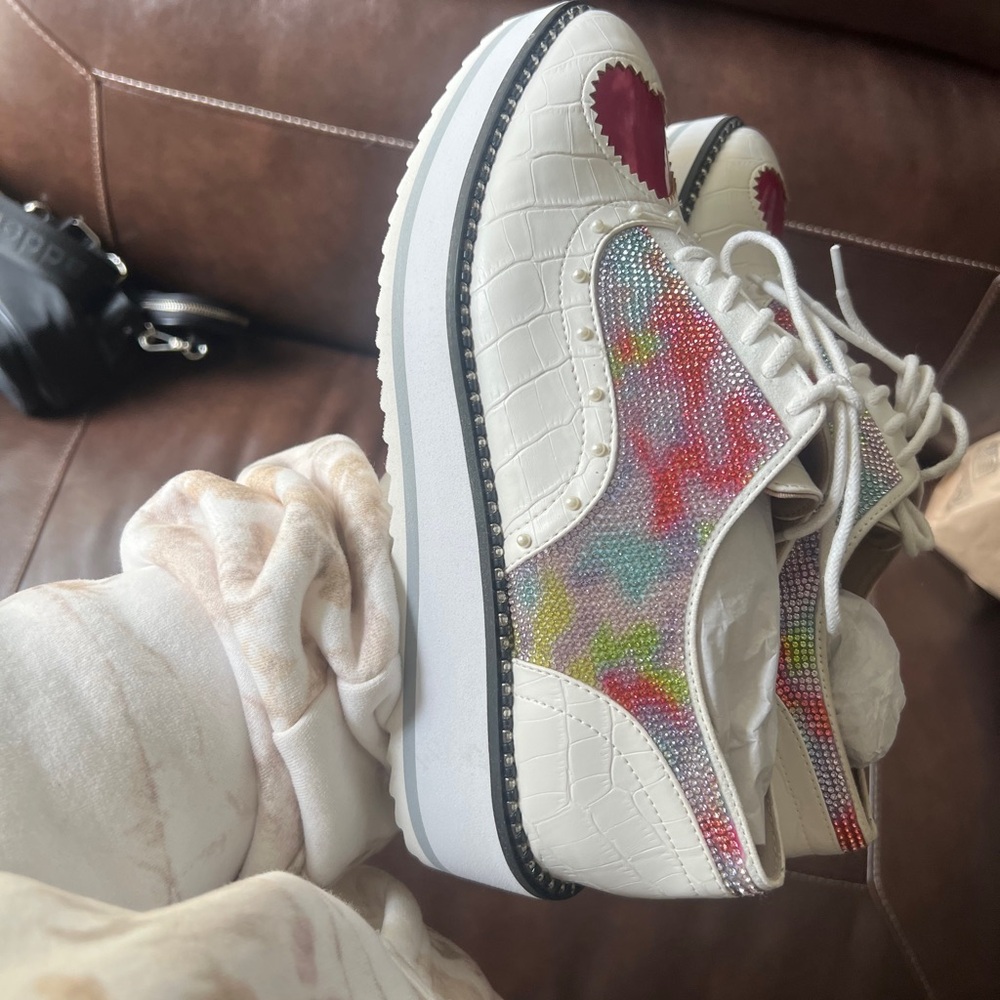 Betsey Johnson Shoes (marti oxford bedazzle) - Picture 2 of 8